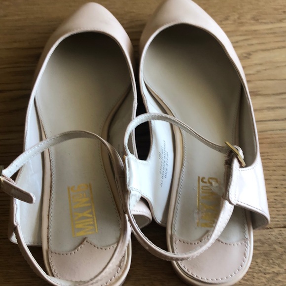 Mix No 6 Kimora Ankle Strap Flats Beige Sz 10M NEW - Picture 4 of 4
